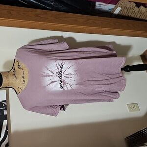 2x purple gratitude tshirt.